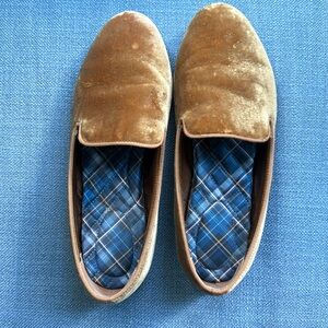 Amber velvet Birdies The Starling smoking slippers